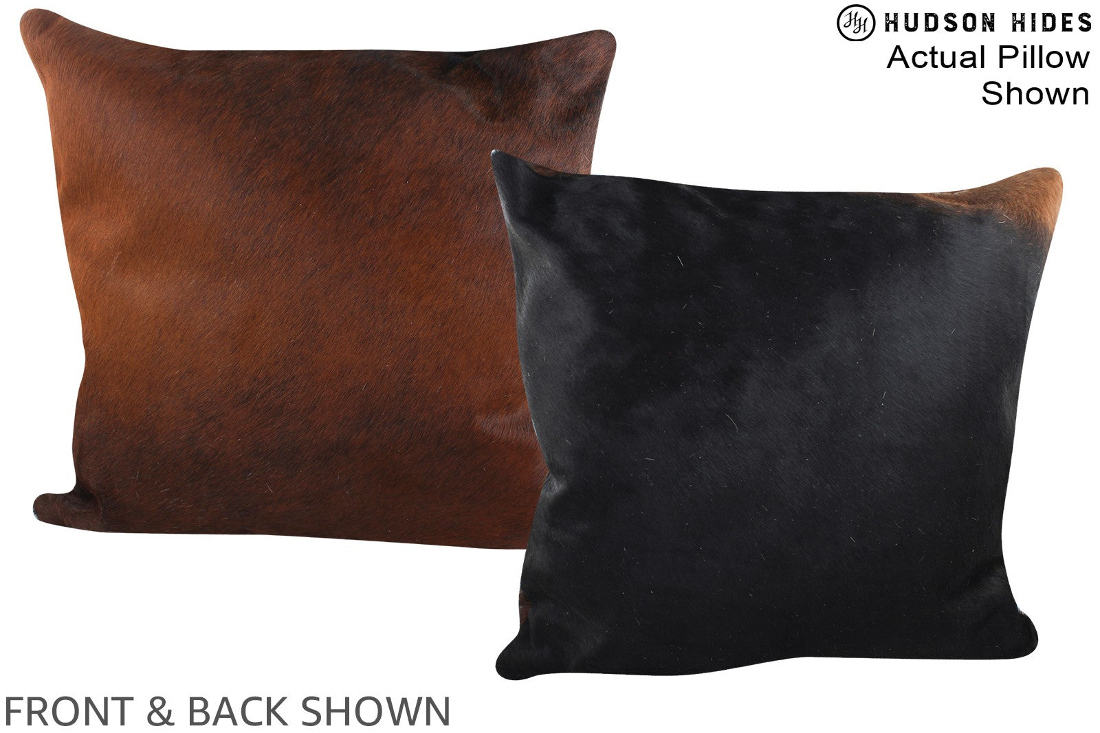 Chocolate Cowhide Pillow #A14968