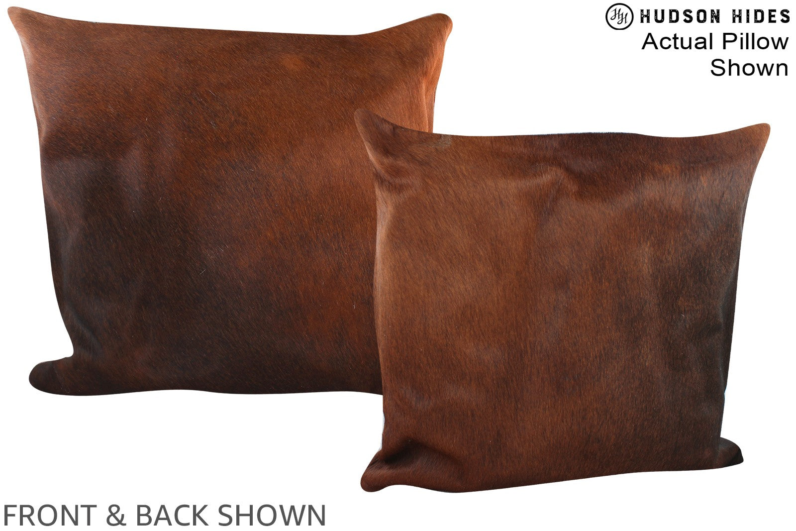 Chocolate Cowhide Pillow #A14969