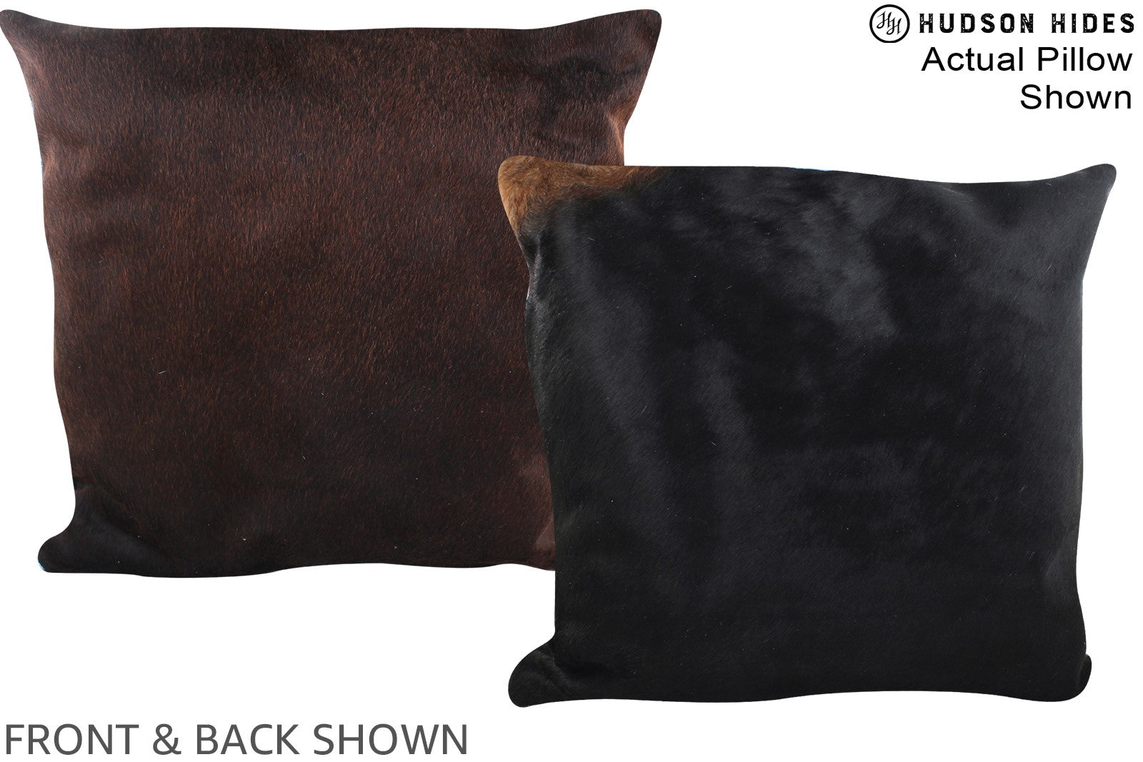 Chocolate Cowhide Pillow #A14973