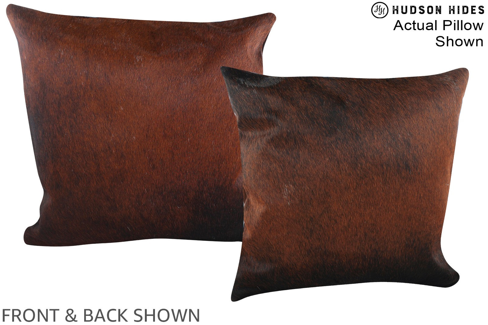 Chocolate Cowhide Pillow #A14974