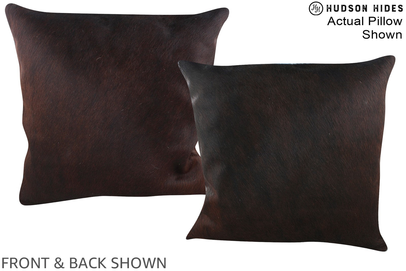 Chocolate Cowhide Pillow #A14980