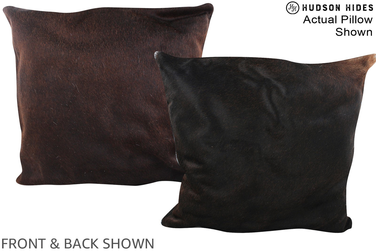 Chocolate Cowhide Pillow #A14988