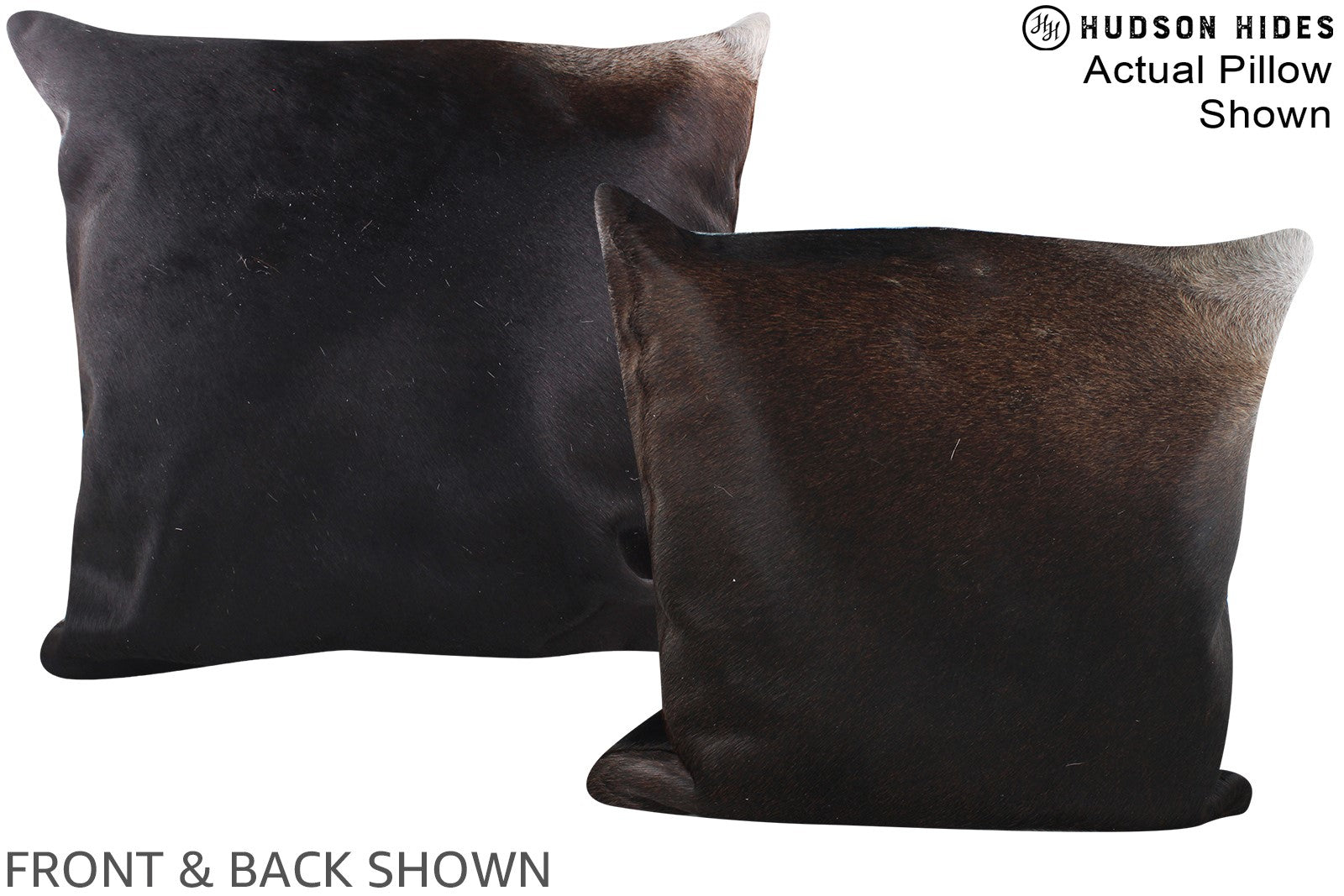 Chocolate Cowhide Pillow #A14992