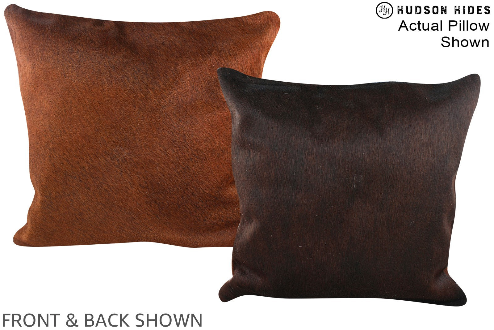 Chocolate Cowhide Pillow #A15036