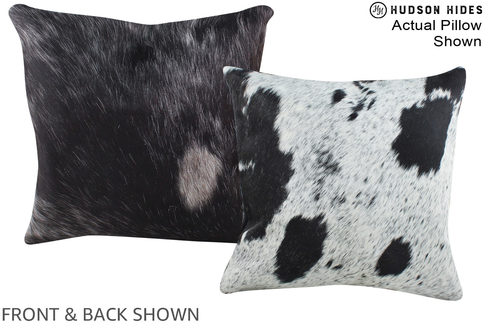 Black and White Cowhide Pillow #A15250