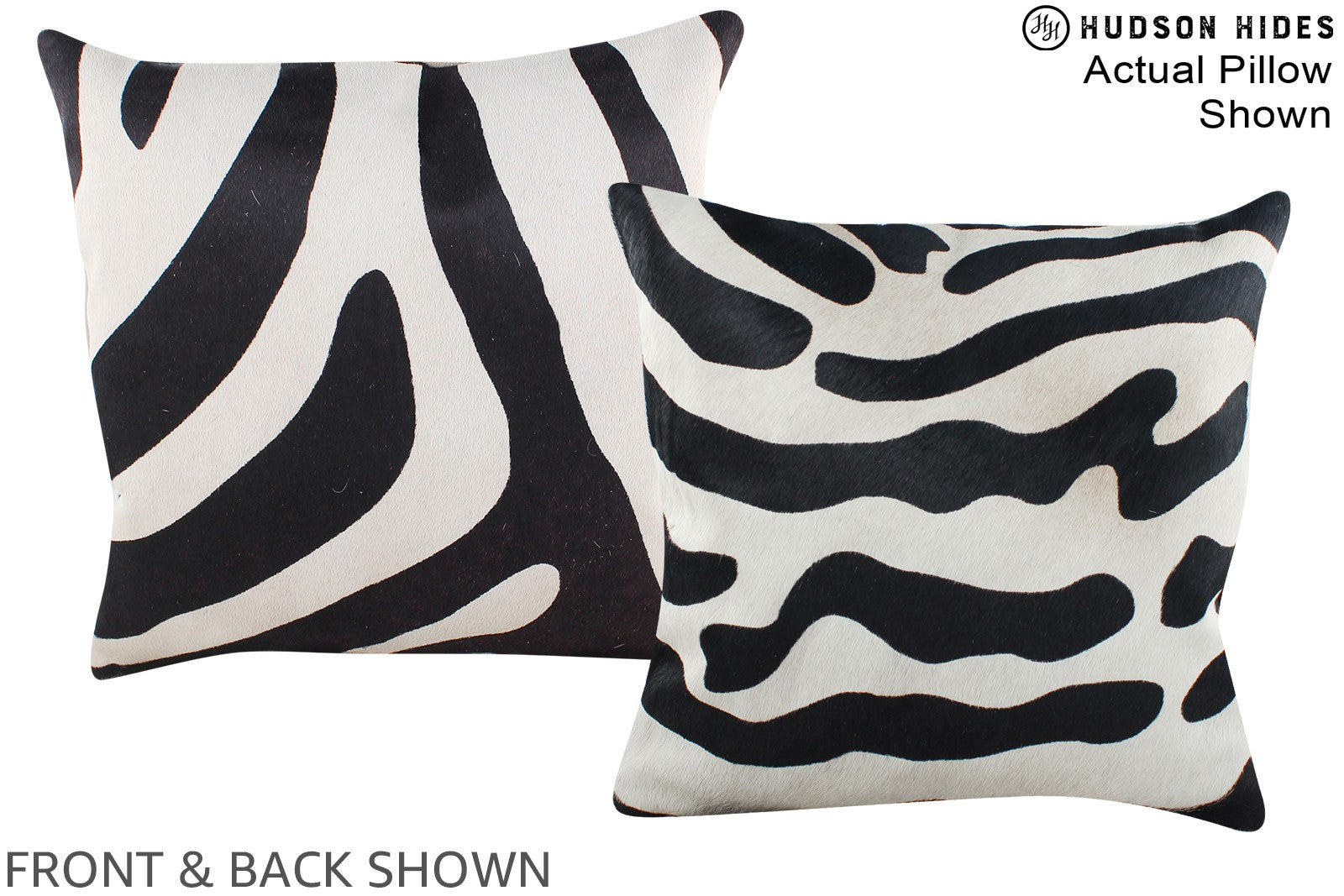 Zebra Cowhide Pillow #A15272