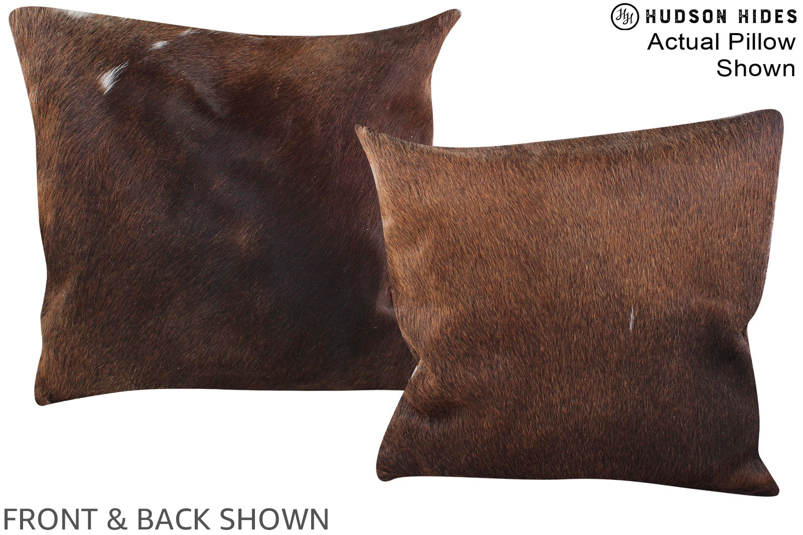 Chocolate Cowhide Pillow #A15351