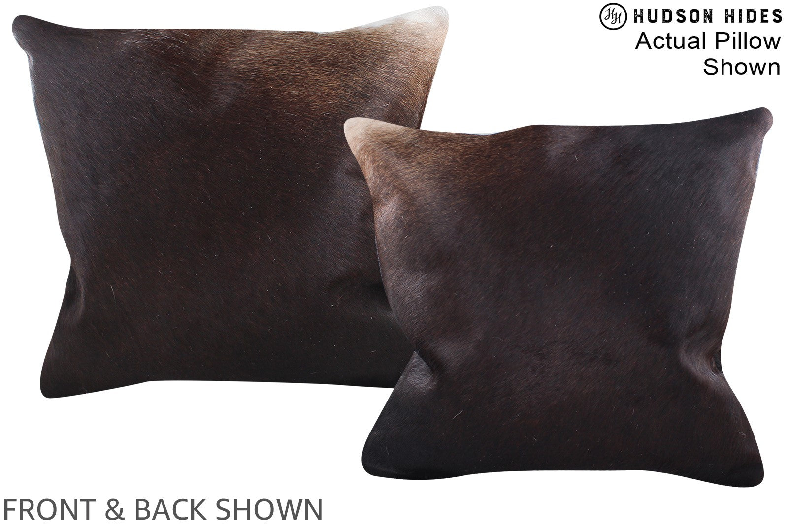 Chocolate Cowhide Pillow #A15355