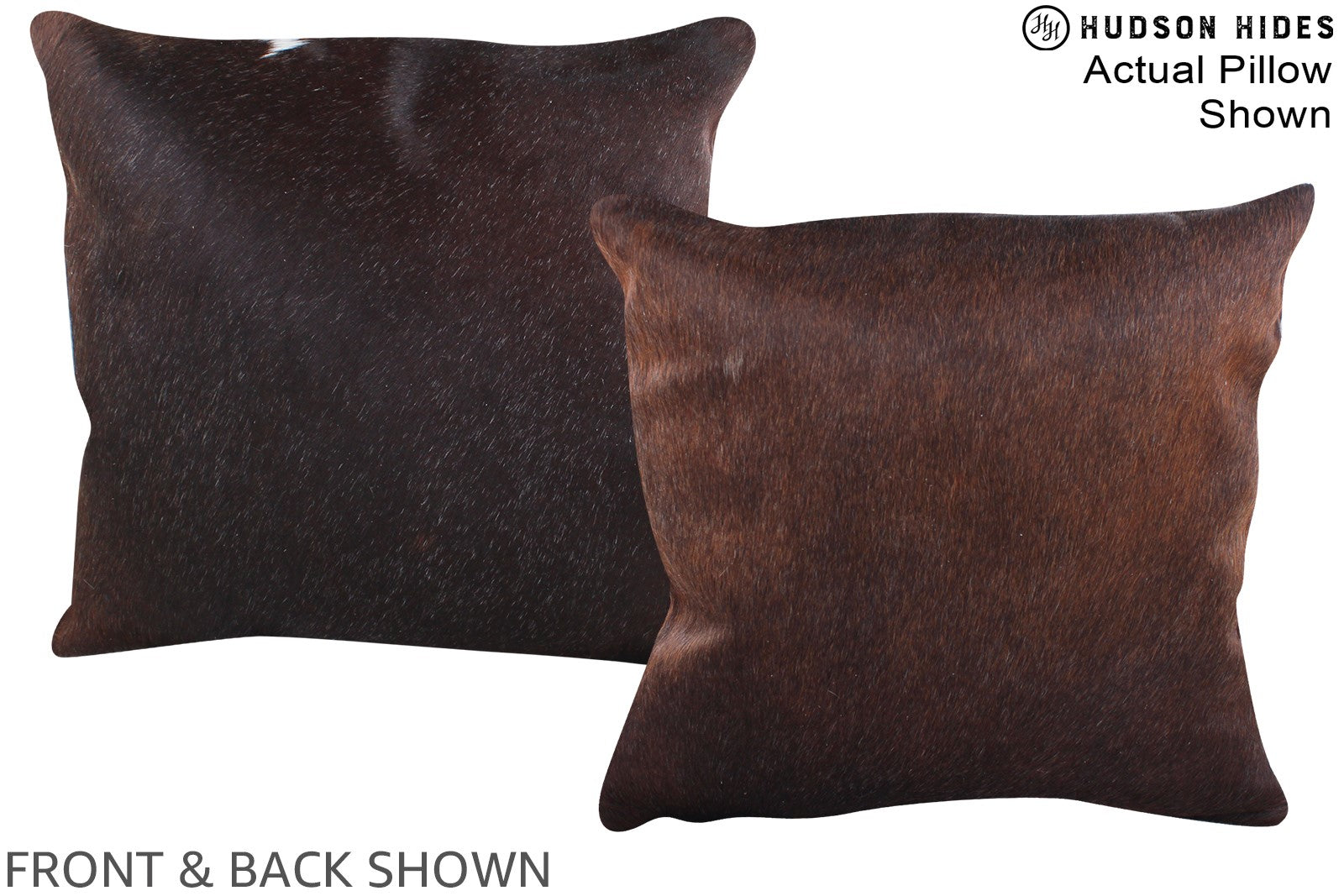 Chocolate Cowhide Pillow #A15356