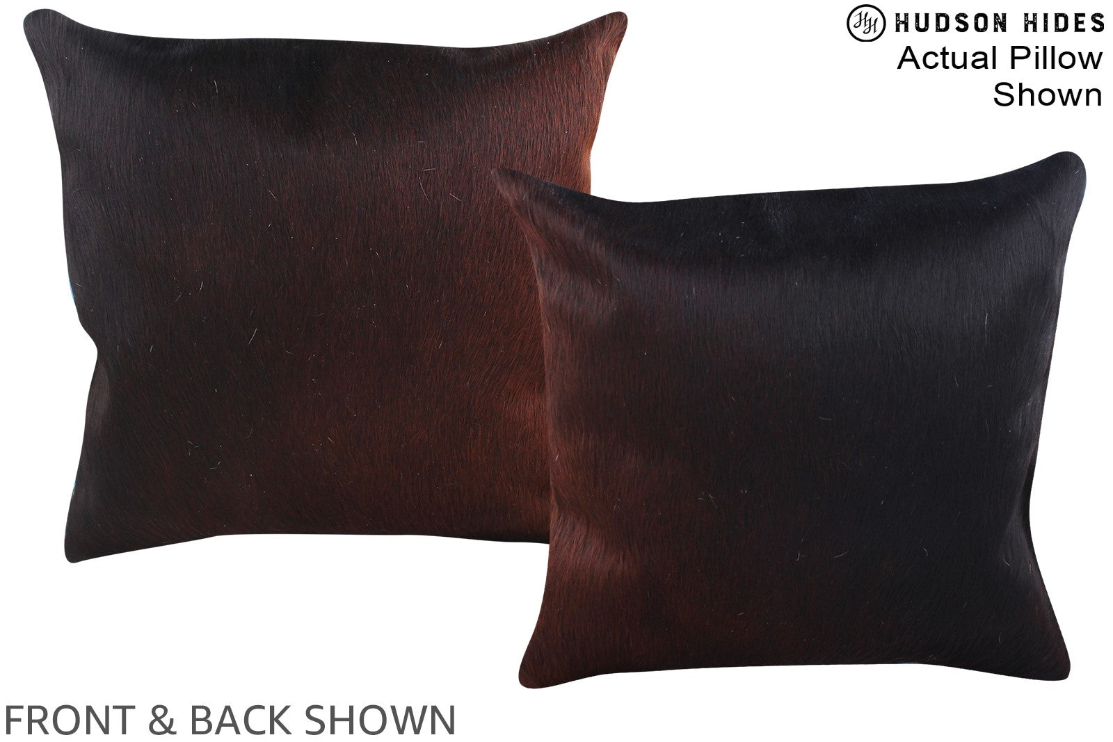 Chocolate Cowhide Pillow #A15358