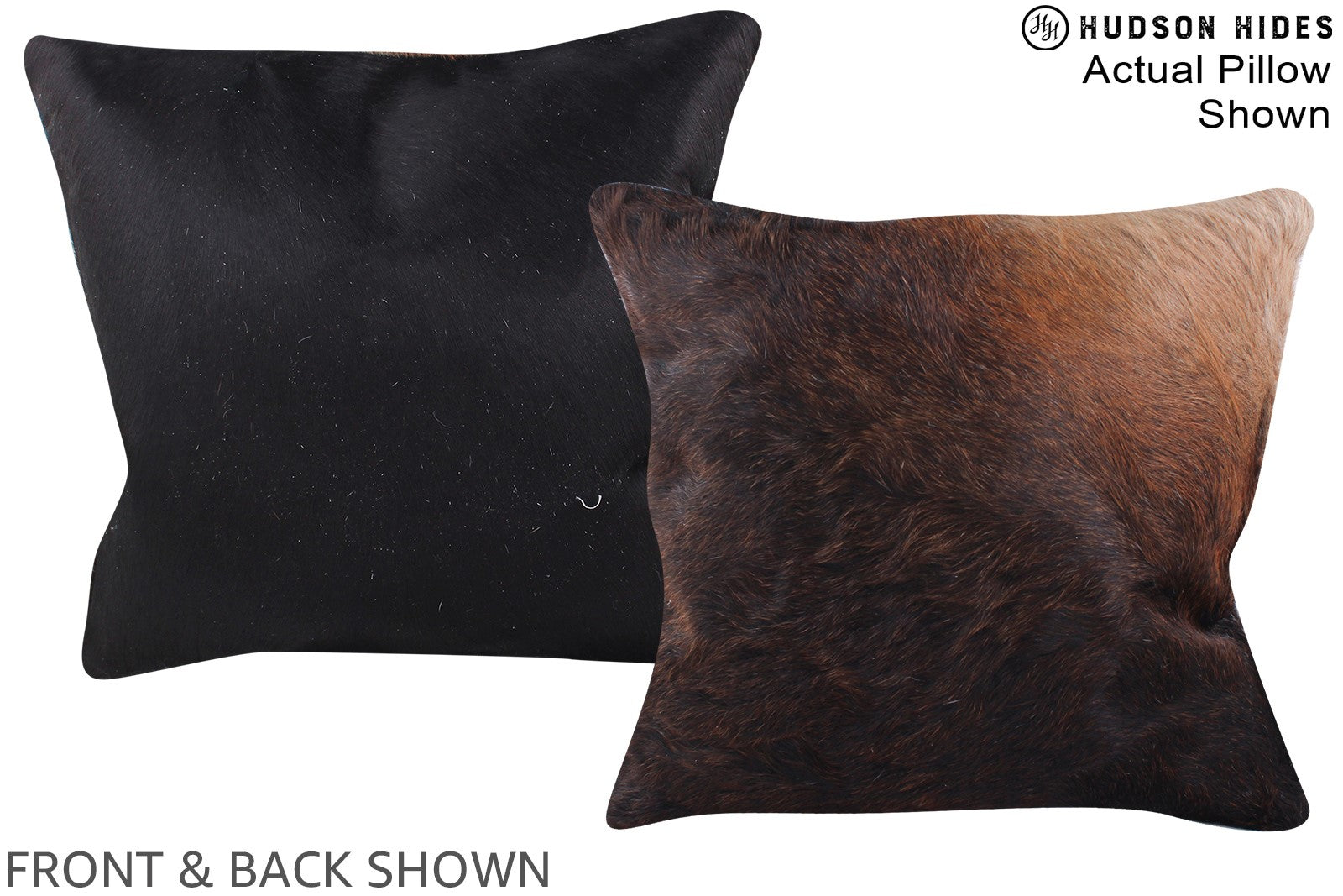 Chocolate Cowhide Pillow #A15360