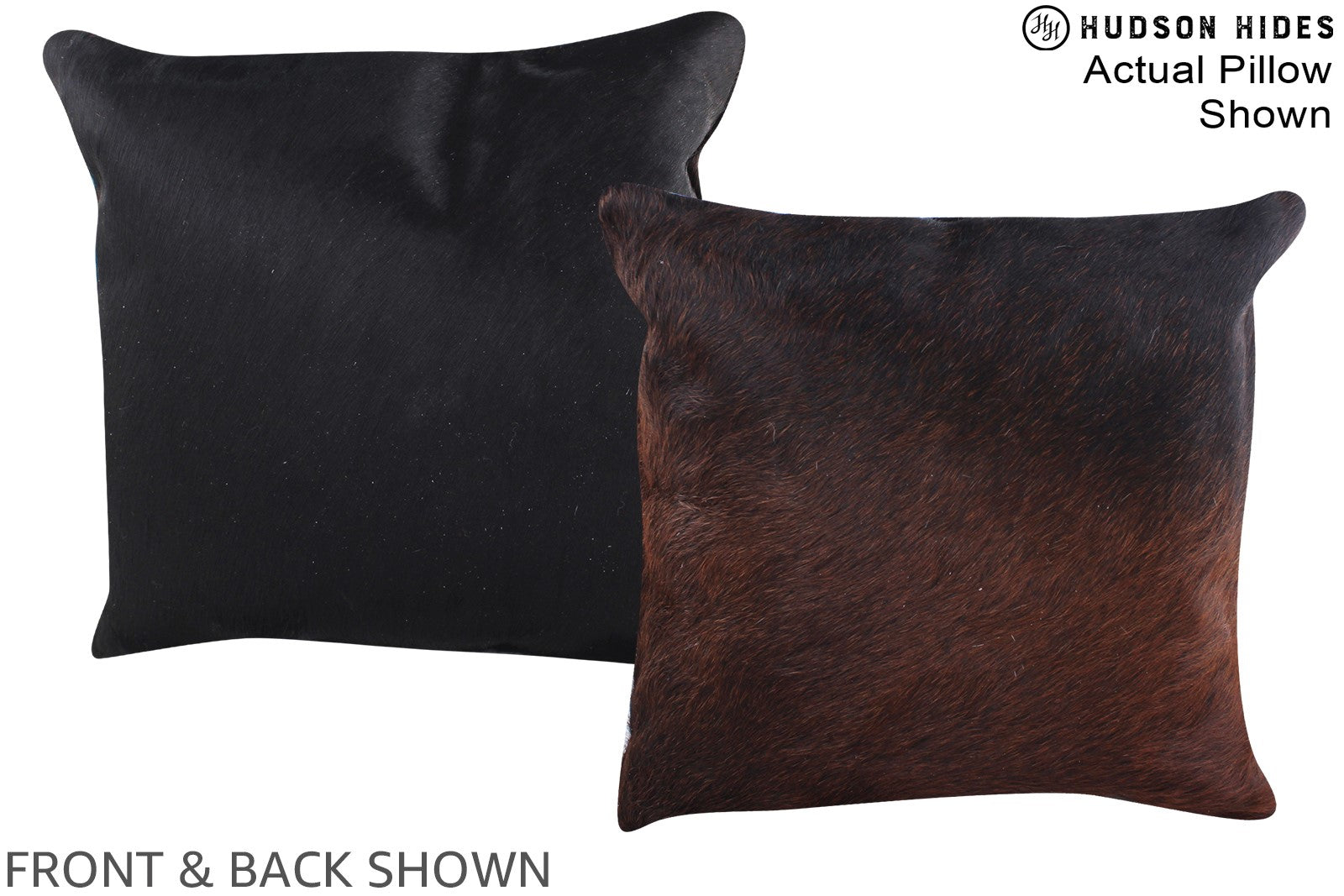 Chocolate Cowhide Pillow #A15365