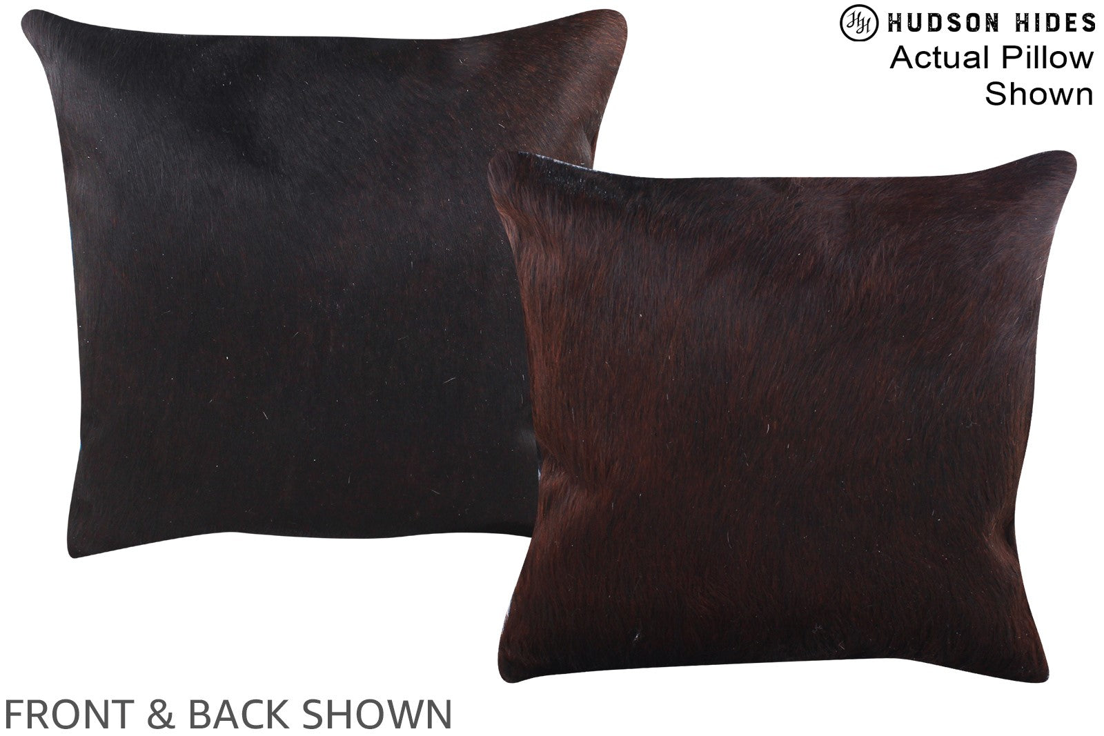 Chocolate Cowhide Pillow #A15368