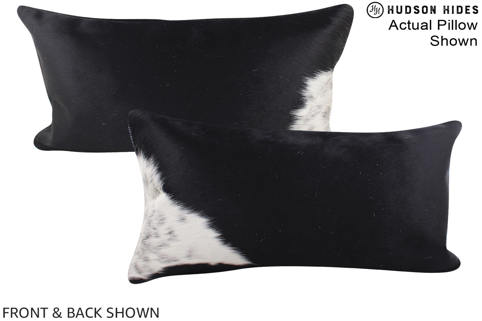 Black and White Cowhide Pillow #A15416