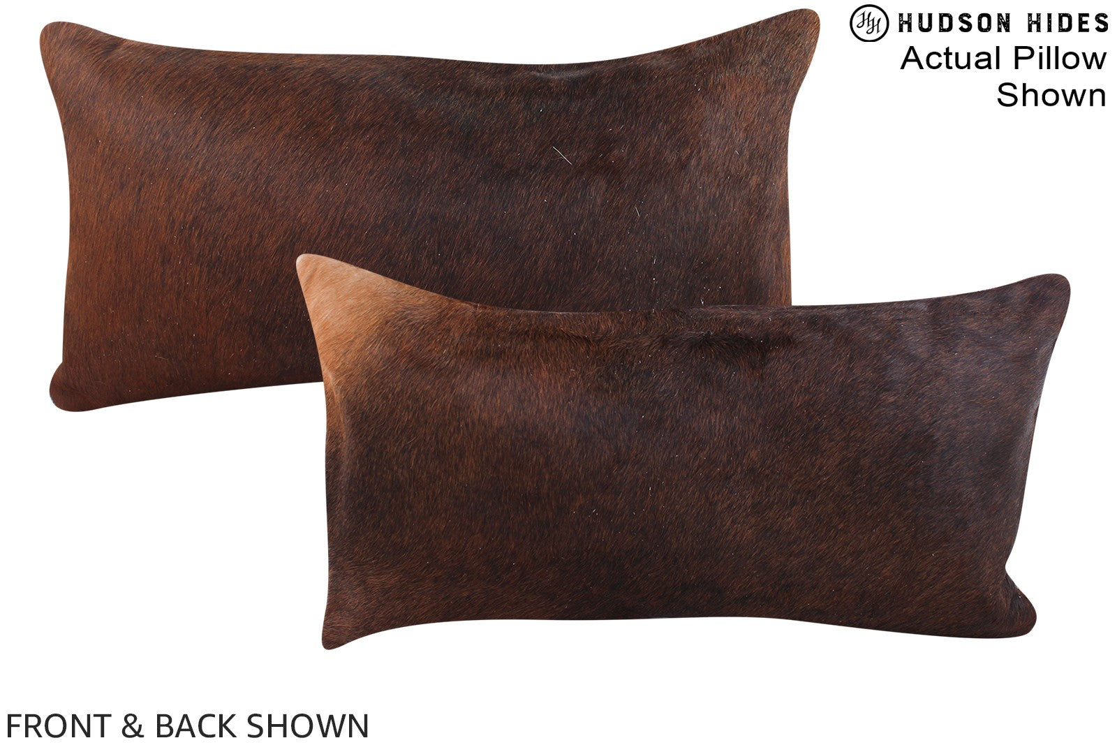 Chocolate Cowhide Pillow #A15559