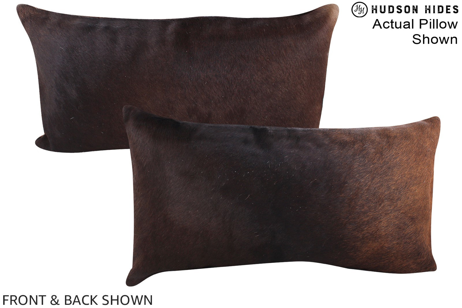 Chocolate Cowhide Pillow #A15633