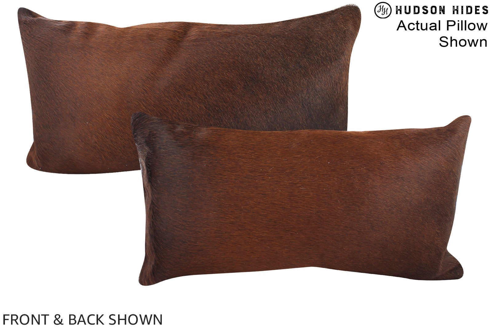 Chocolate Cowhide Pillow #A15658