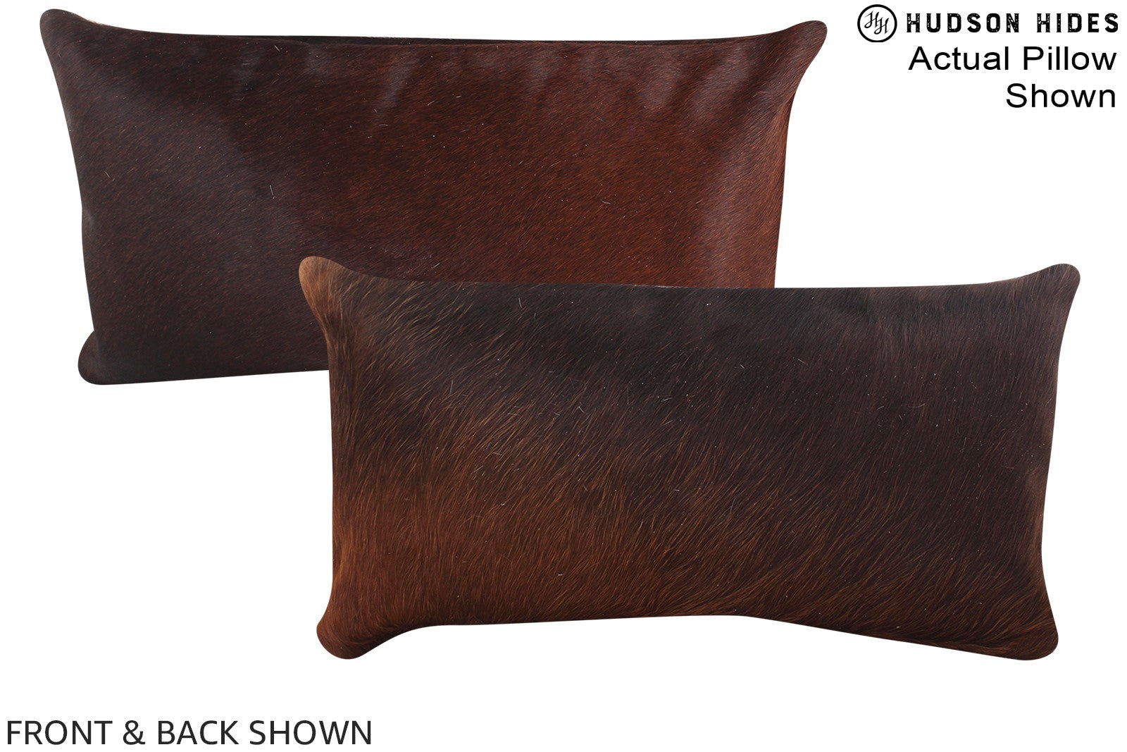 Chocolate Cowhide Pillow #A15665