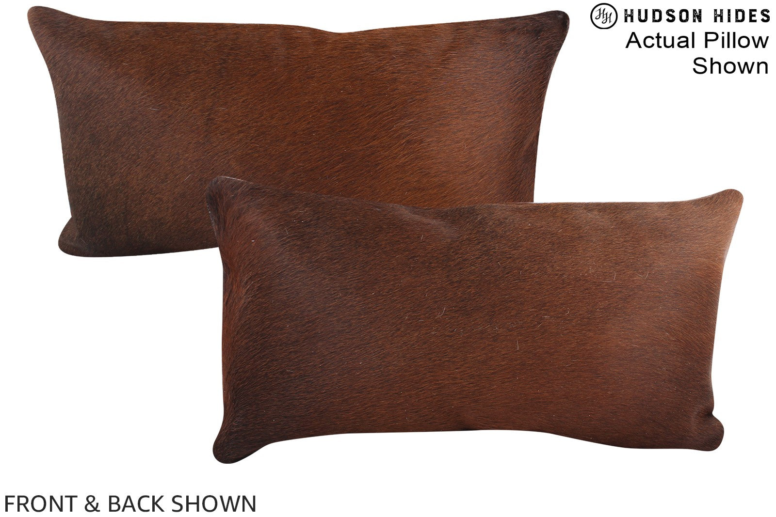 Chocolate Cowhide Pillow #A15673