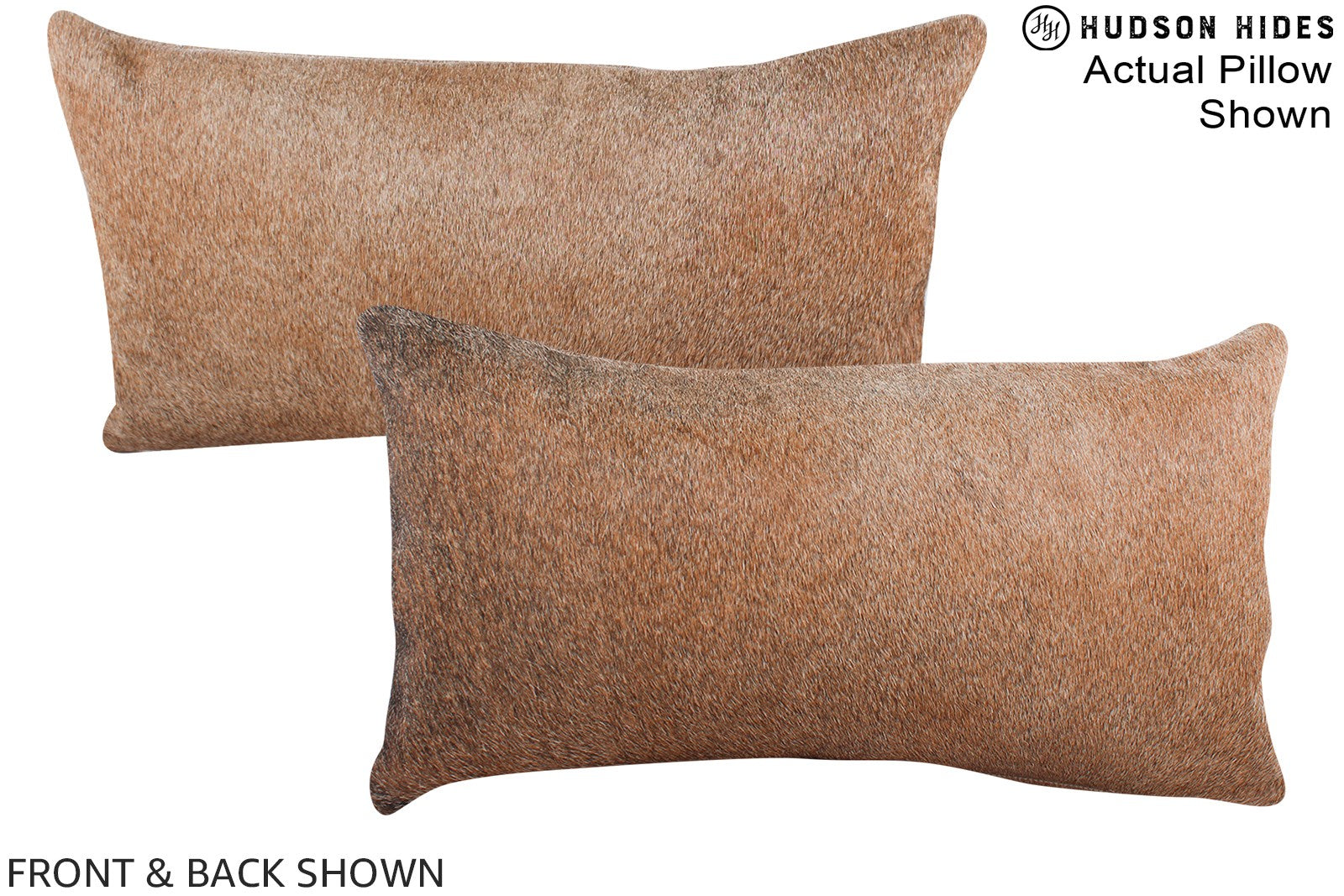 Grey with Beige Cowhide Pillow #A15676