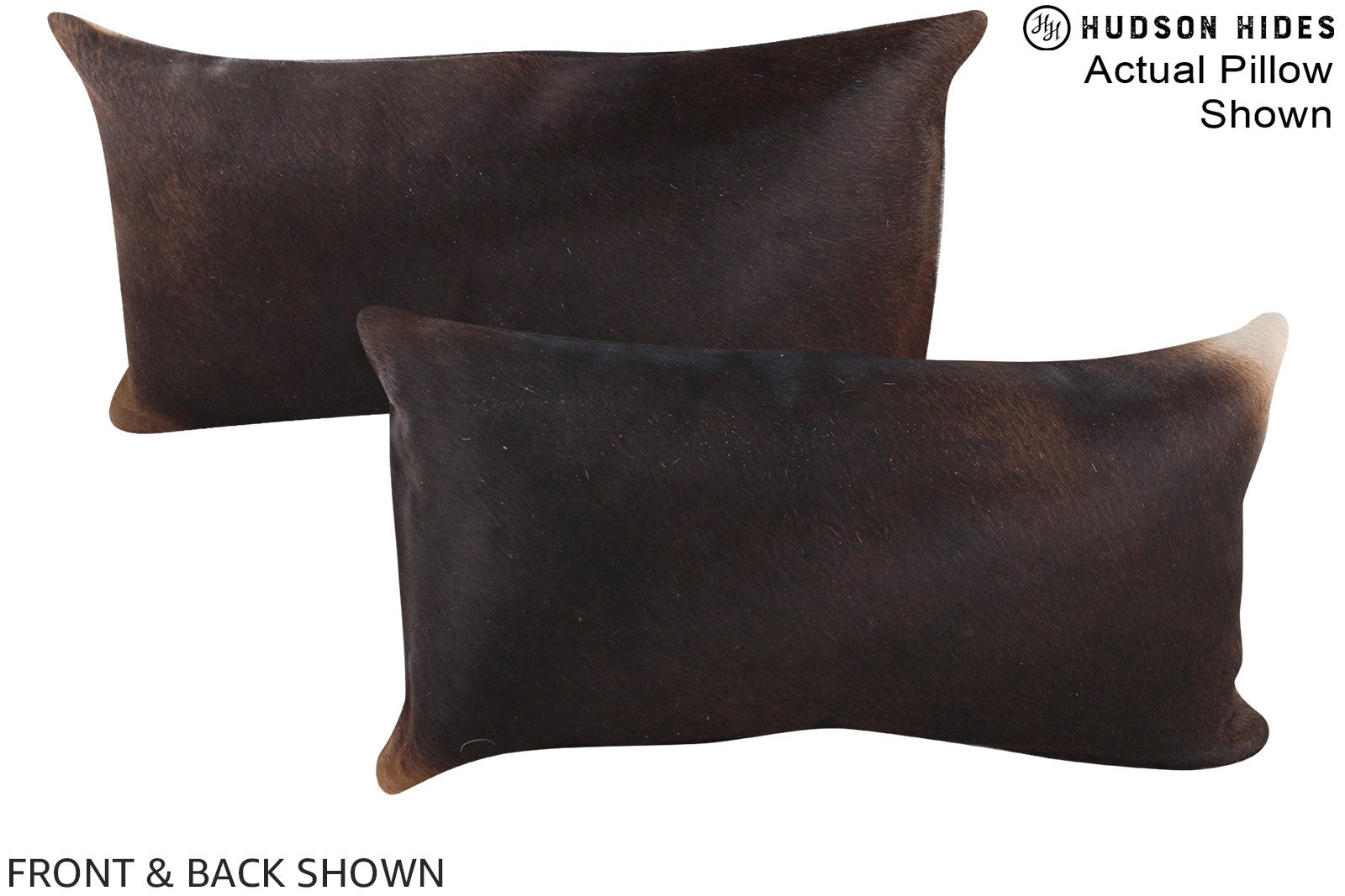 Chocolate Cowhide Pillow #A15681