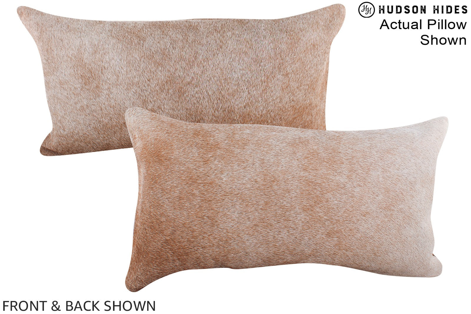 Grey with Beige Cowhide Pillow #A15688