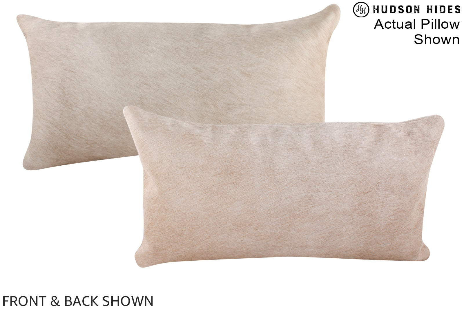 Champagne Cowhide Pillow #A15883