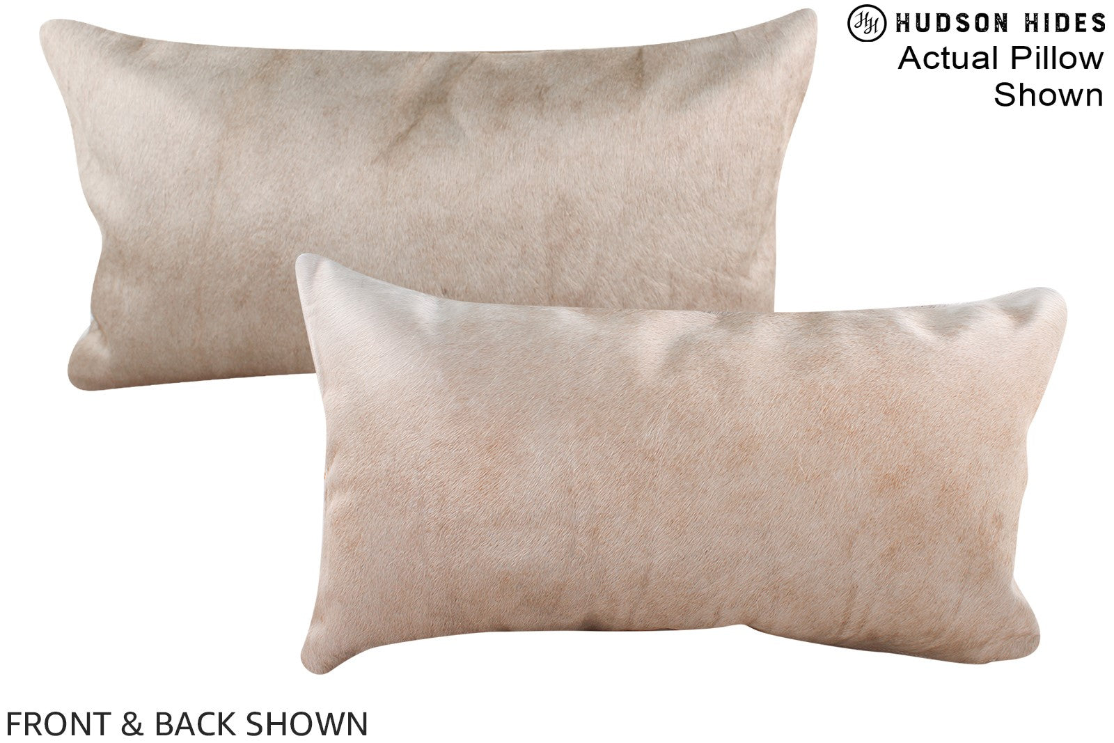 Champagne Cowhide Pillow #A15929