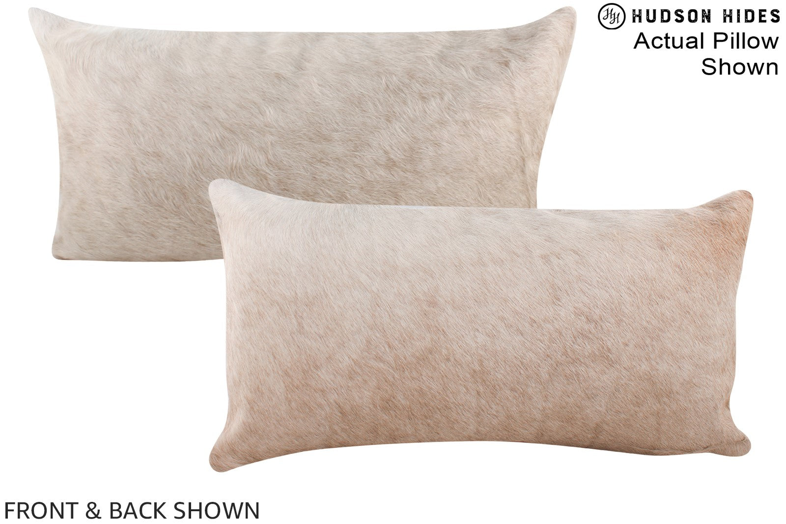 Champagne Cowhide Pillow #A15931