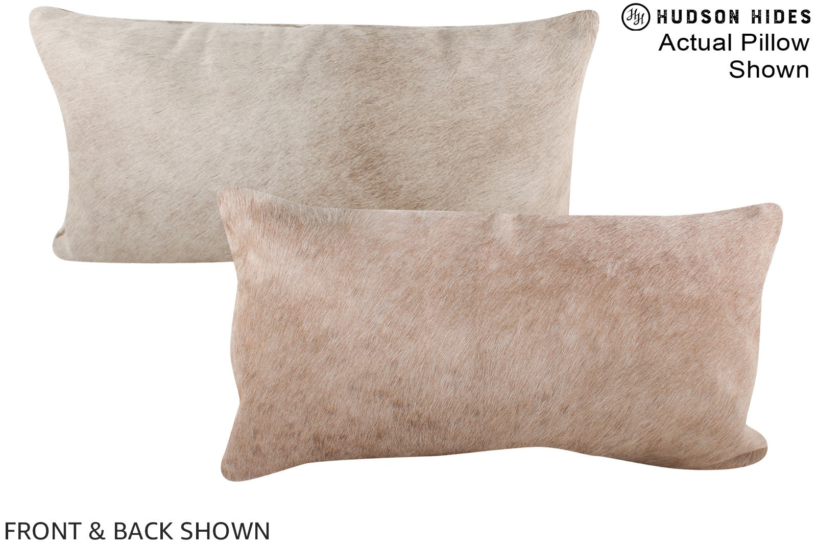 Champagne Cowhide Pillow #A15933