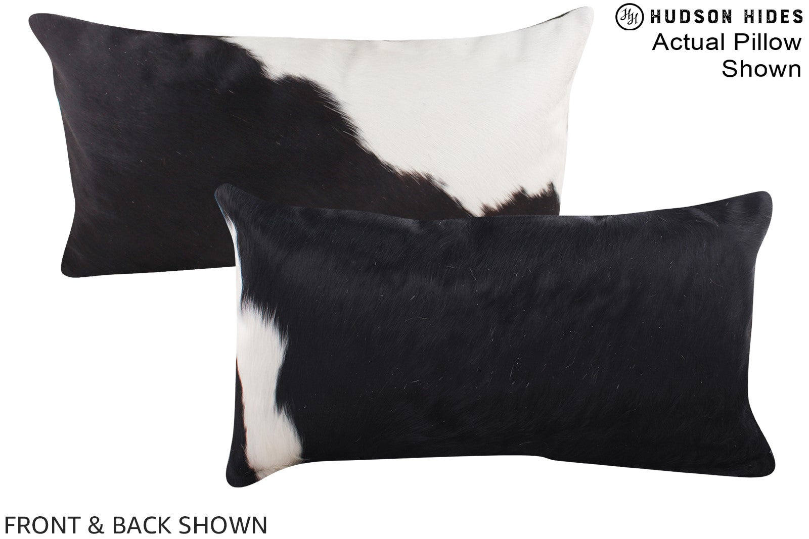 Black and White Cowhide Pillow #A16024