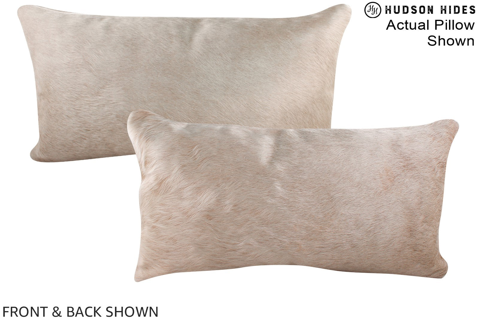 Champagne Cowhide Pillow #A16056