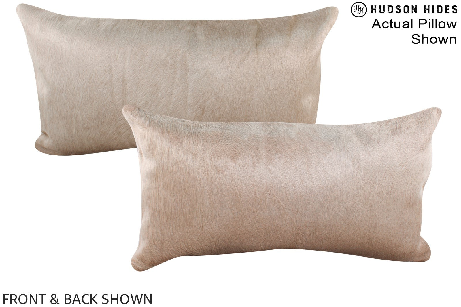 Champagne Cowhide Pillow #A16058