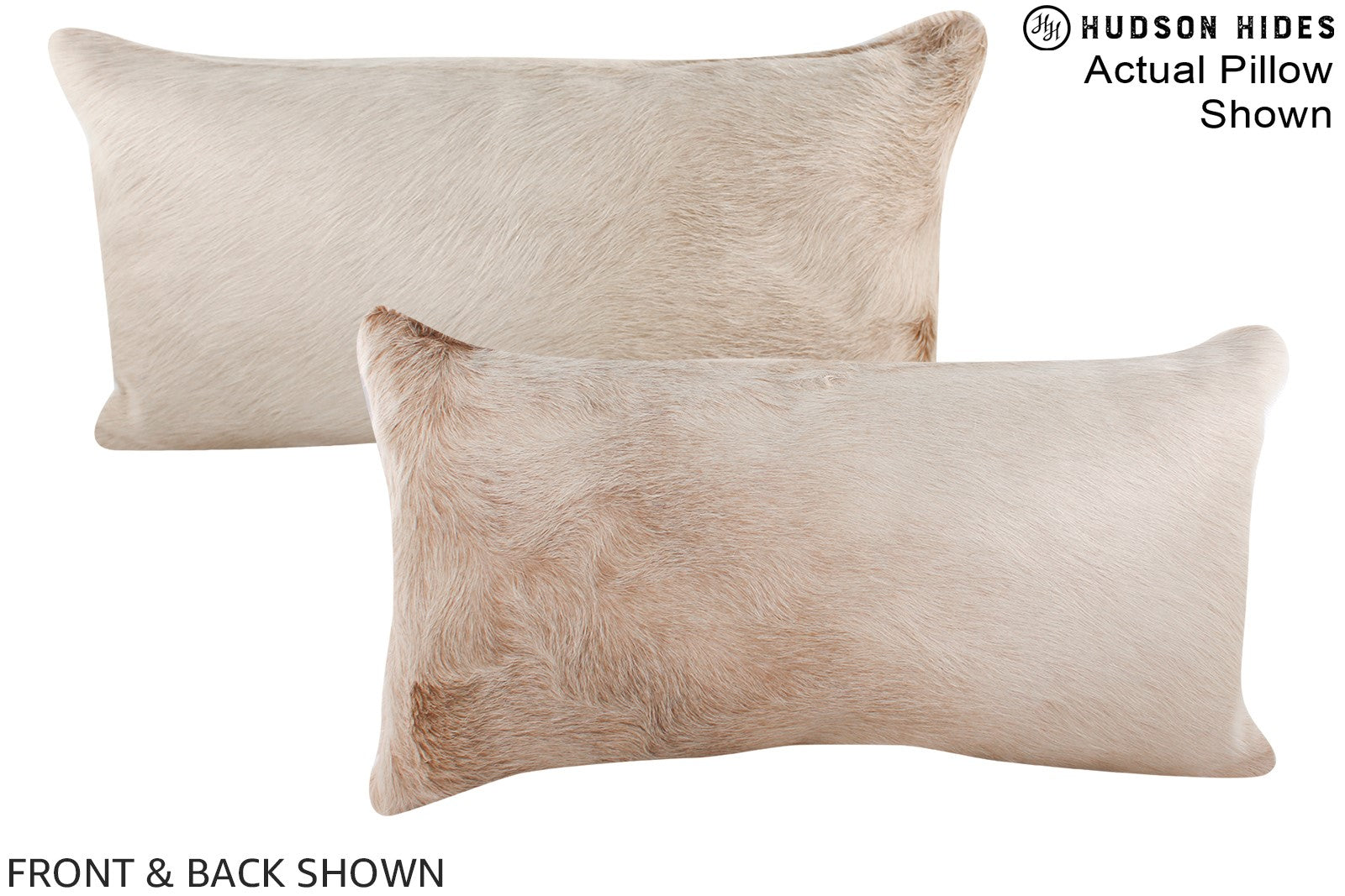 Champagne Cowhide Pillow #A16081