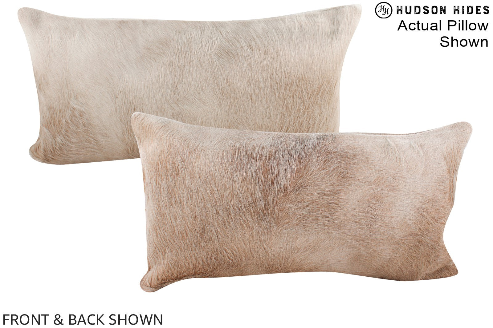 Champagne Cowhide Pillow #A16083