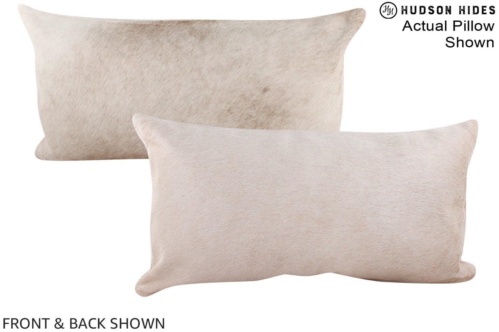 Champagne Cowhide Pillow #A16090