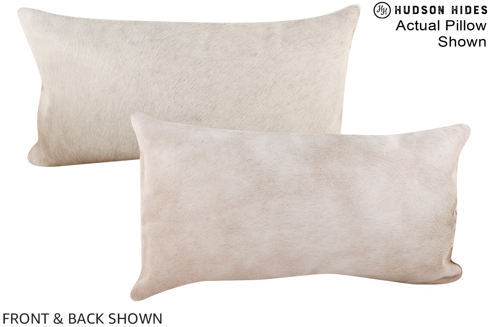 Champagne Cowhide Pillow #A16092