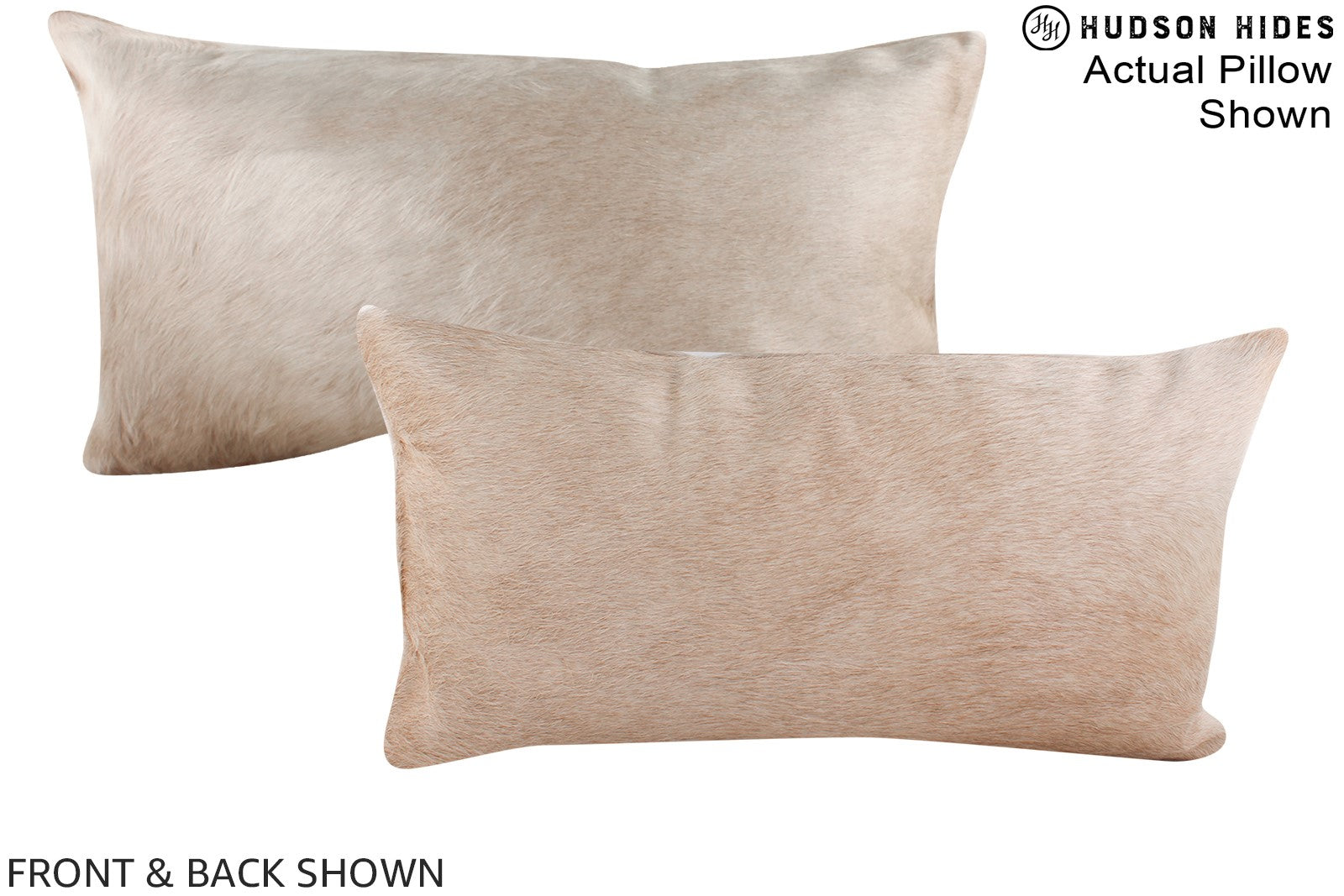 Champagne Cowhide Pillow #A16093