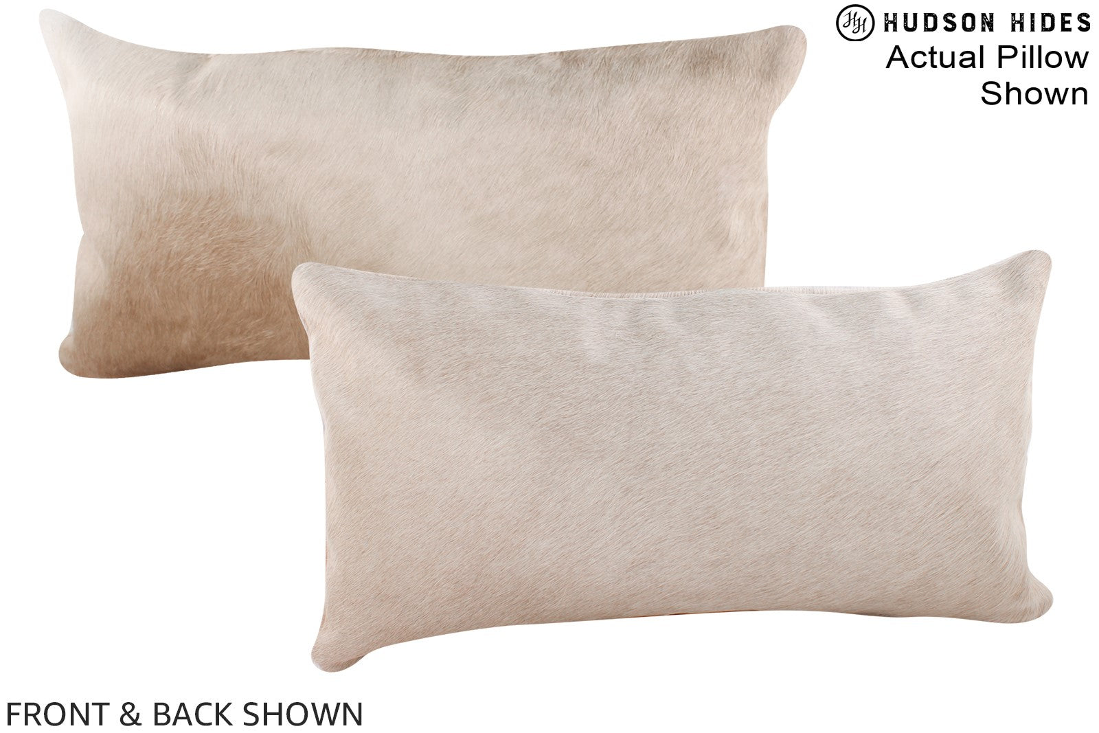 Champagne Cowhide Pillow #A16095