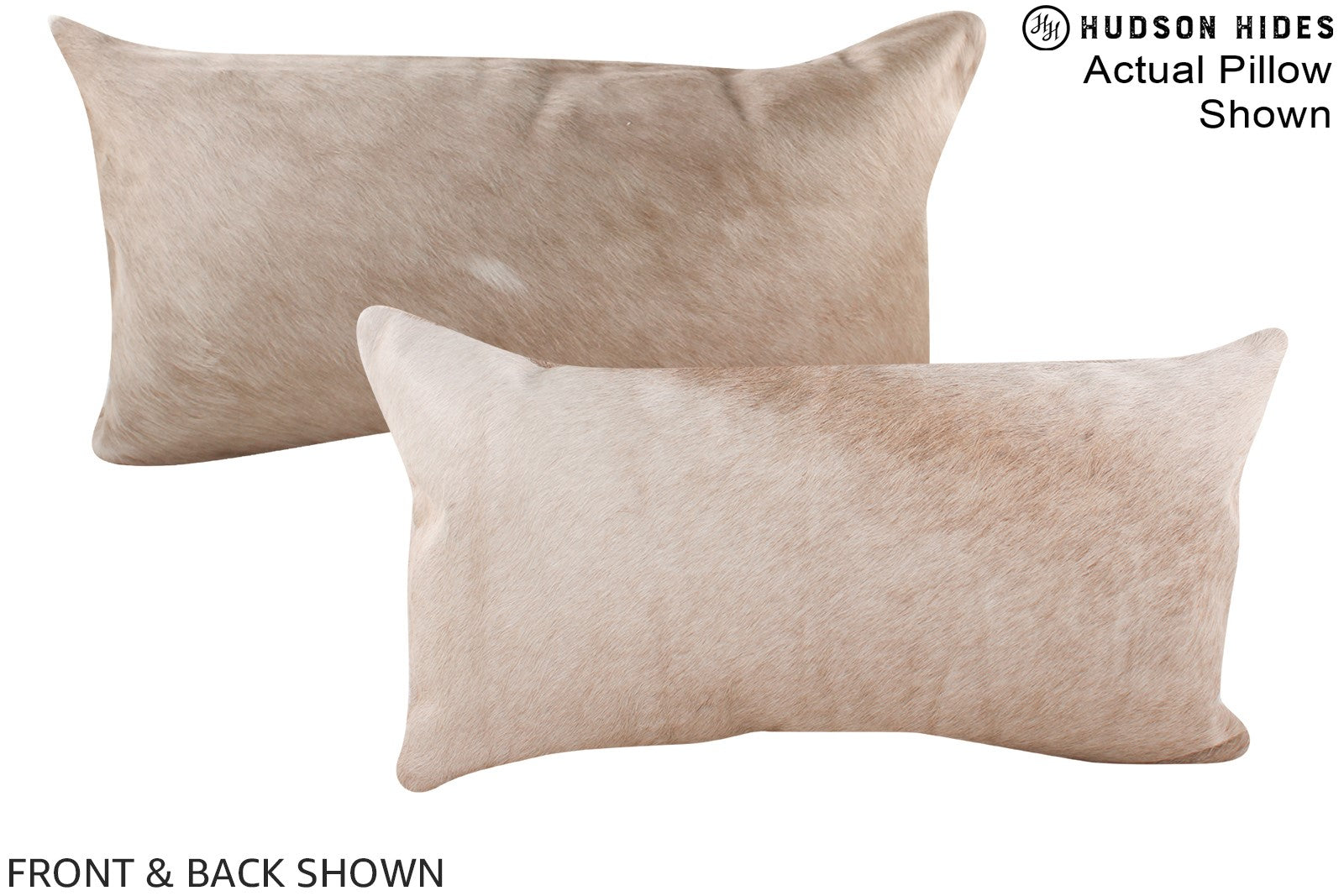 Champagne Cowhide Pillow #A16097