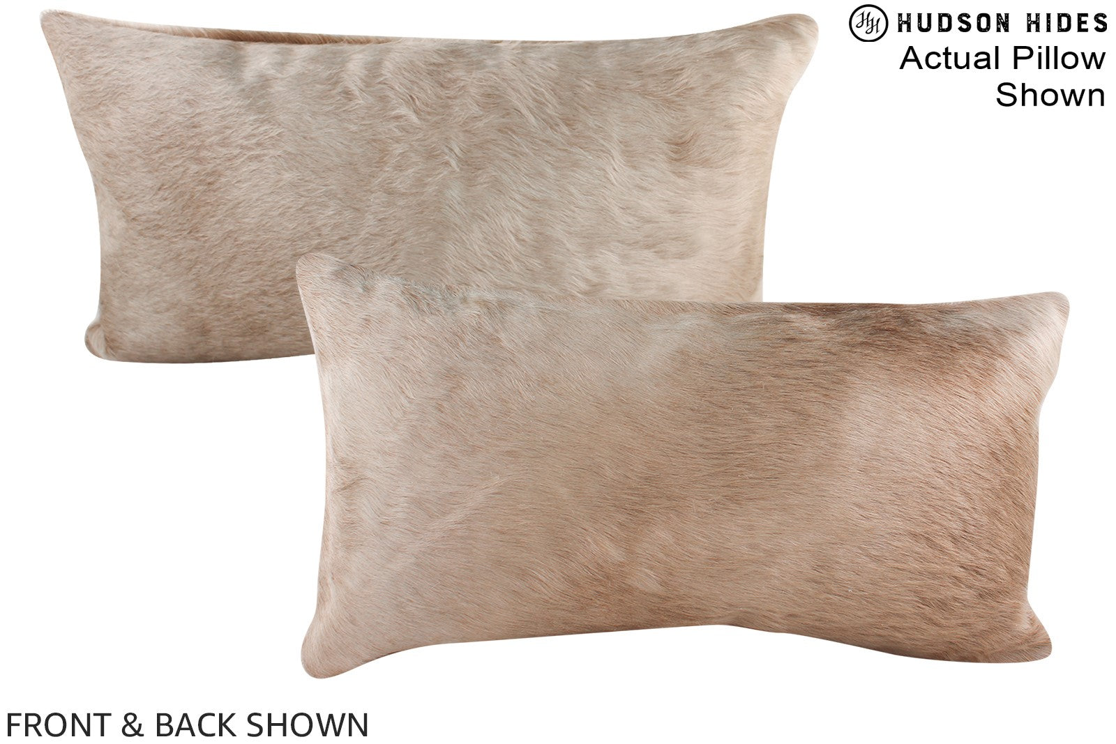 Champagne Cowhide Pillow #A16099