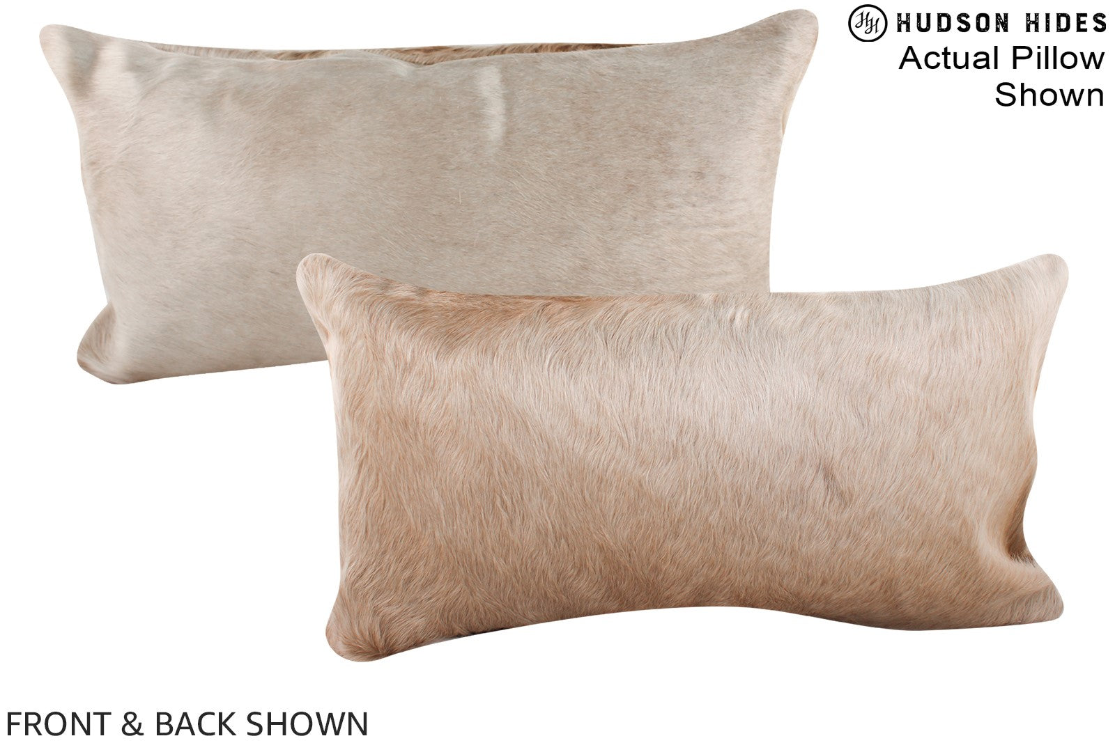 Champagne Cowhide Pillow #A16108