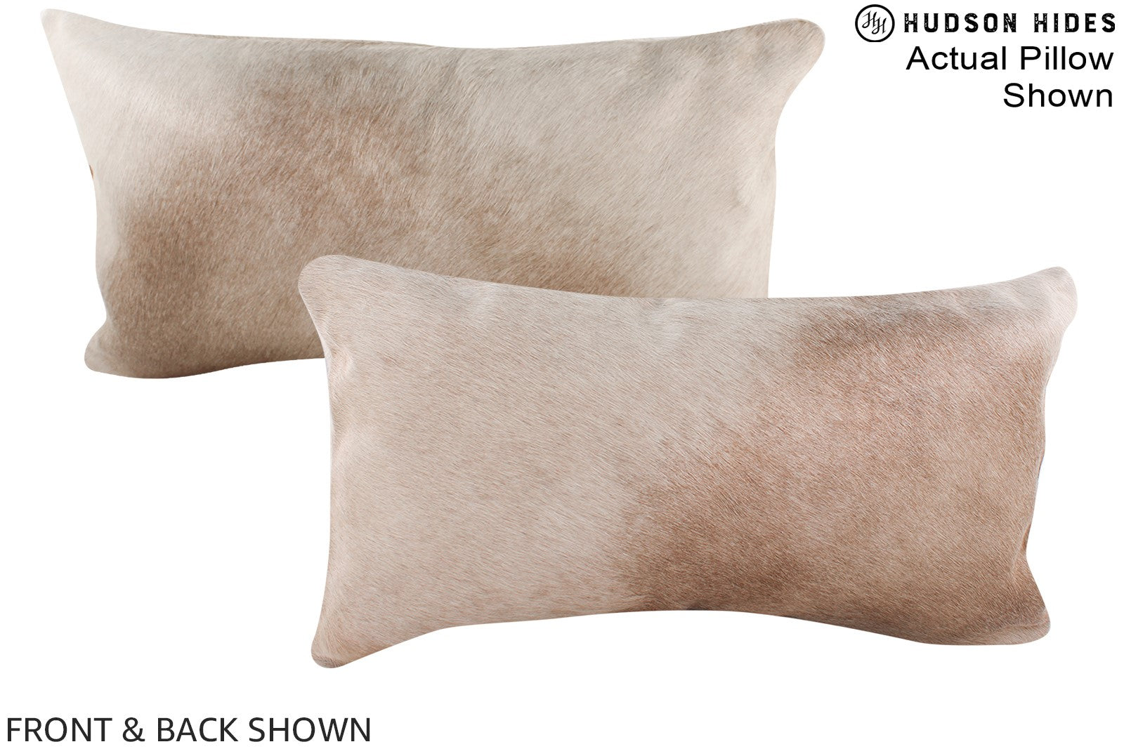 Champagne Cowhide Pillow #A16113