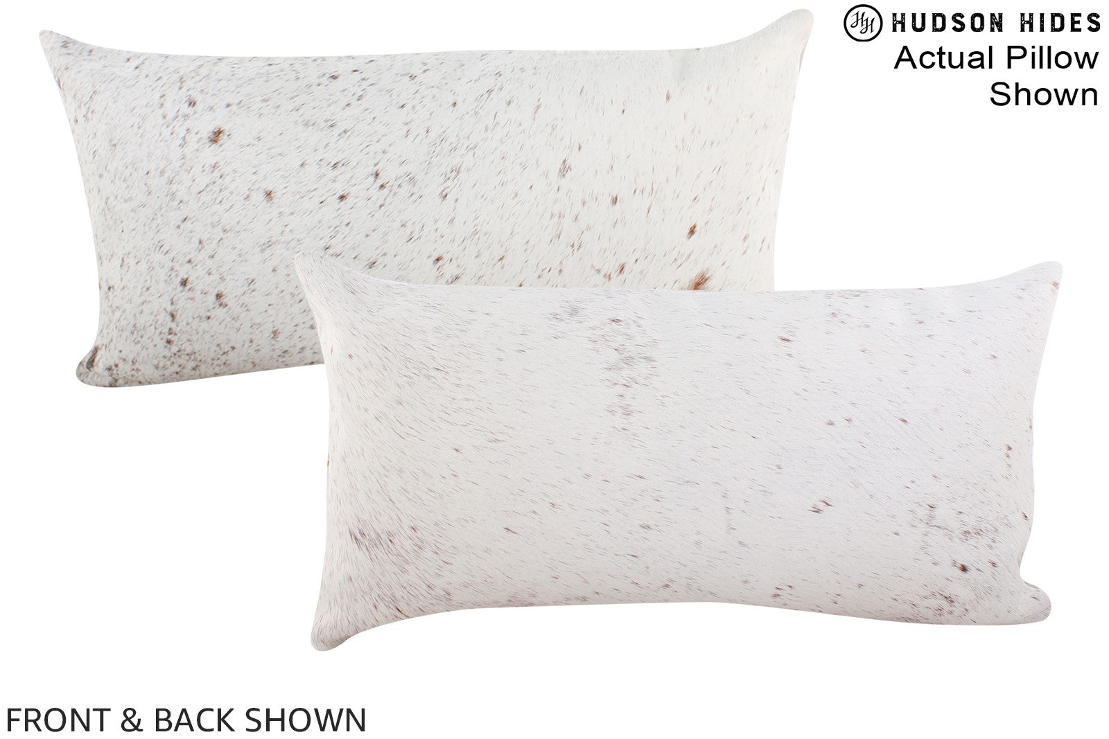 Salt and Pepper Brown Cowhide Pillow #A16158