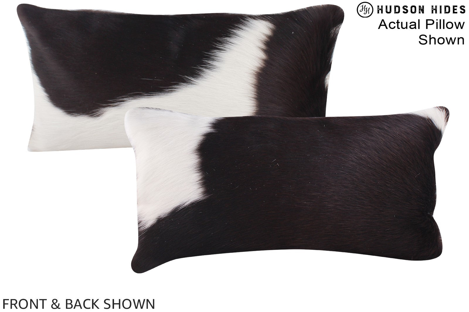 Black and White Cowhide Pillow #A16204