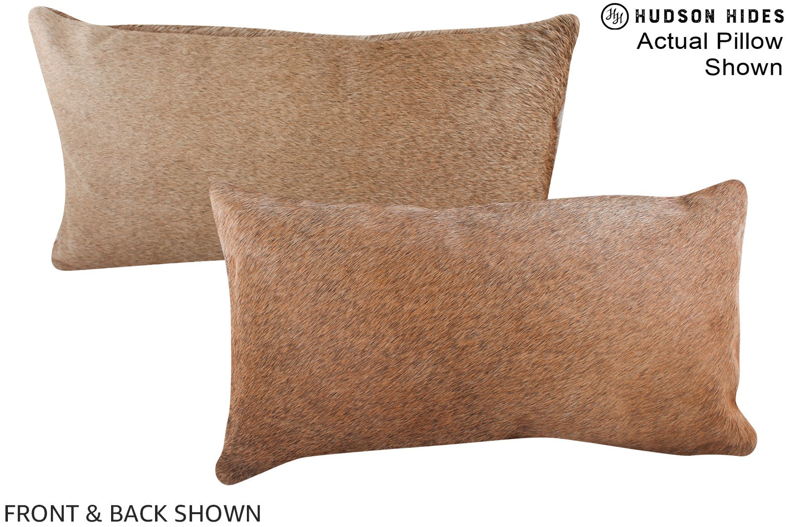 Caramel Cowhide Pillow #A16208