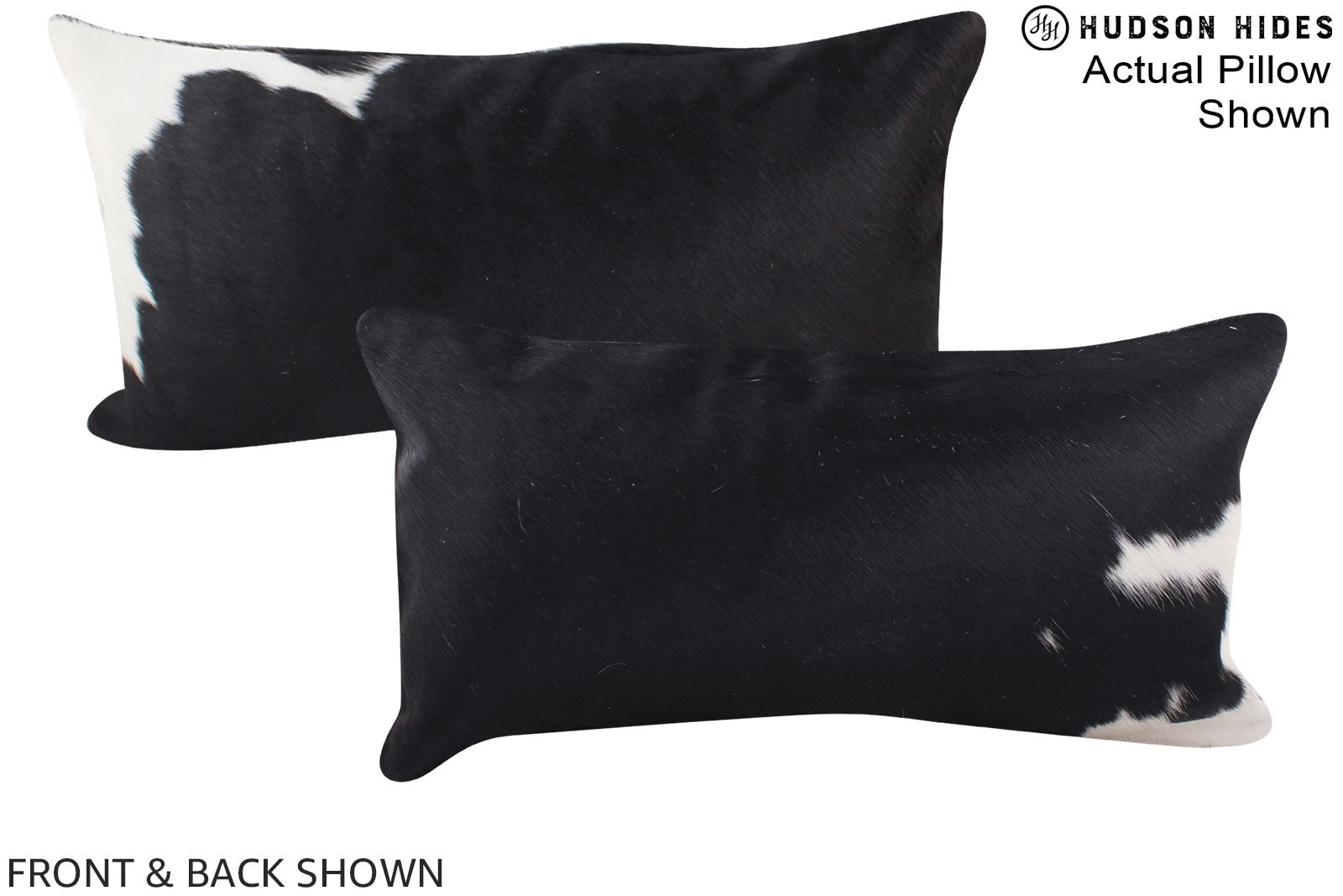 Black and White Cowhide Pillow #A16251