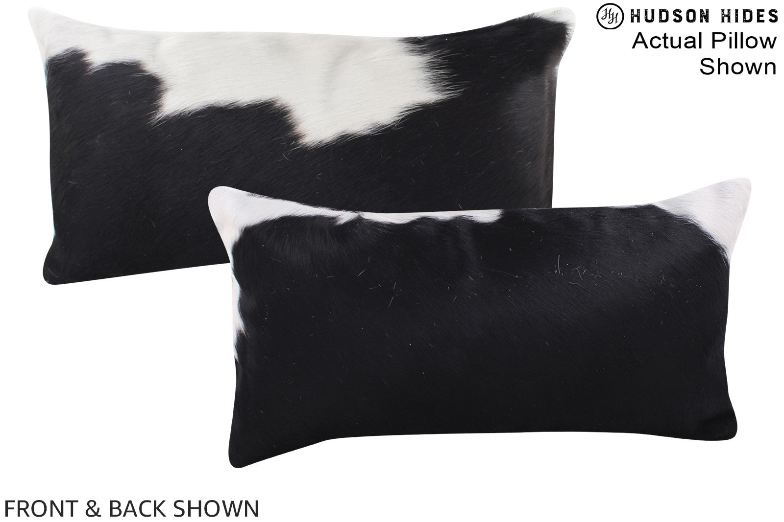 Black and White Cowhide Pillow #A16252