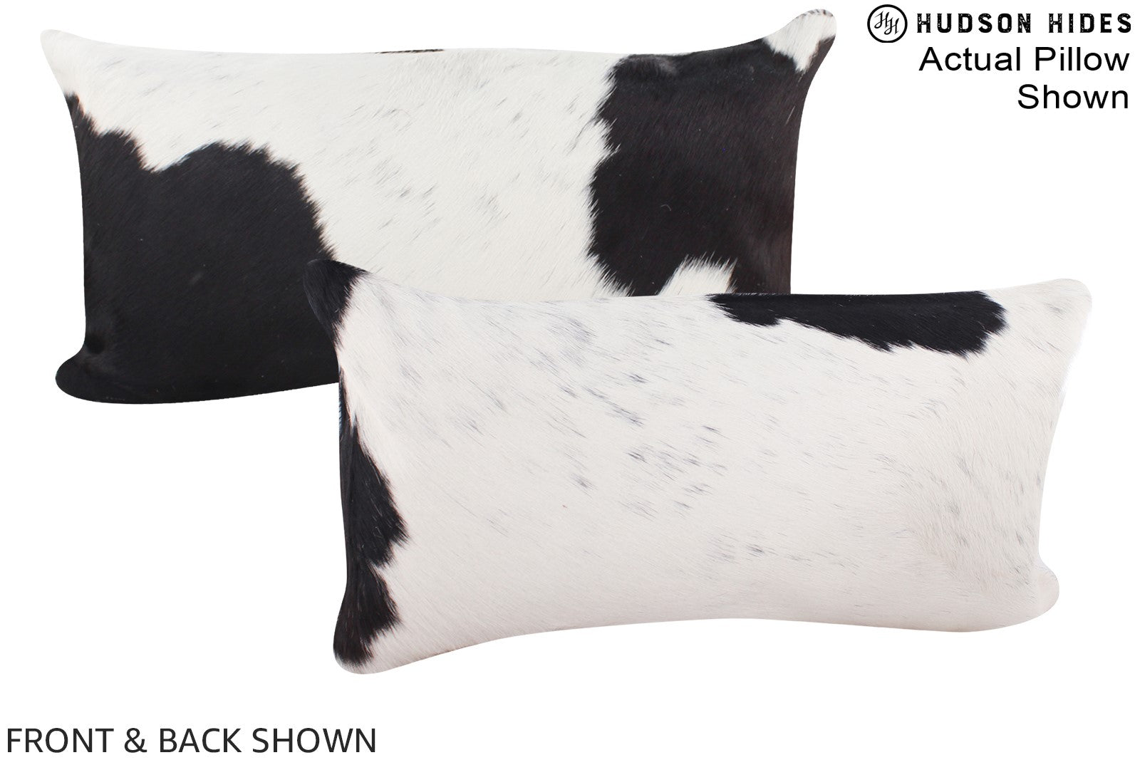 Black and White Cowhide Pillow #A16273