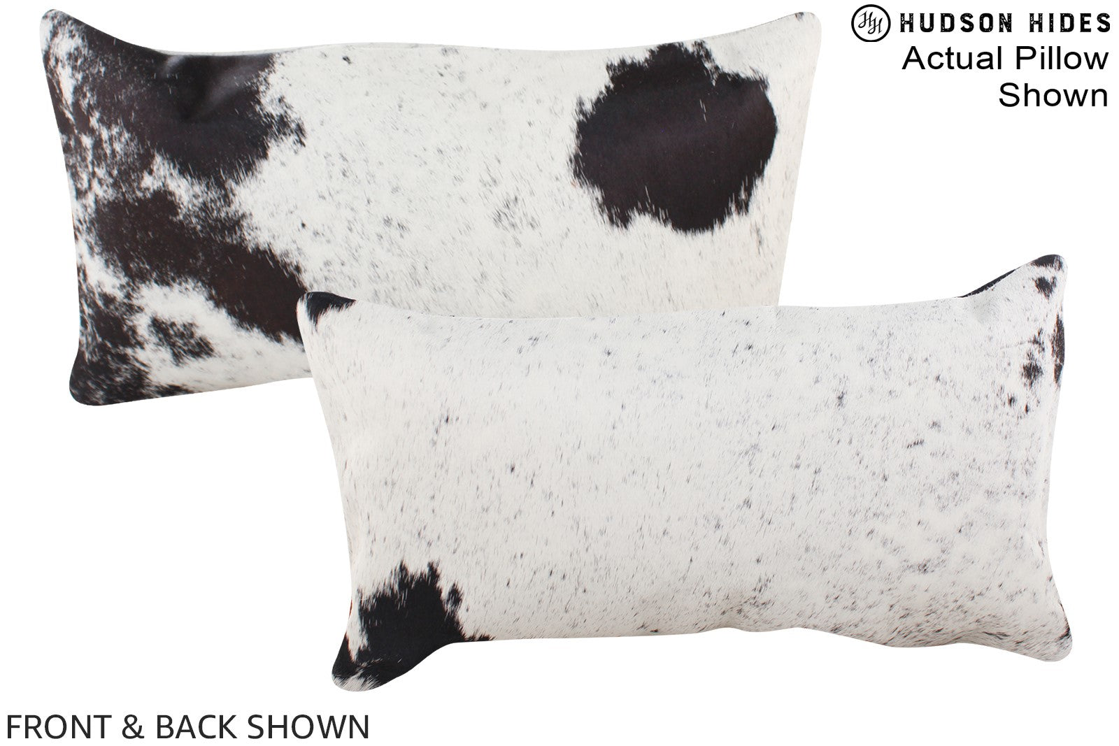 Black and White Cowhide Pillow #A16319